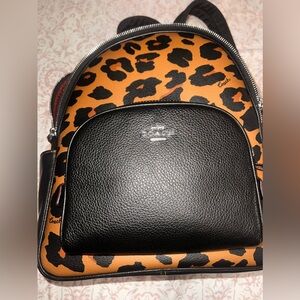 Super cute COACH animal print backpack